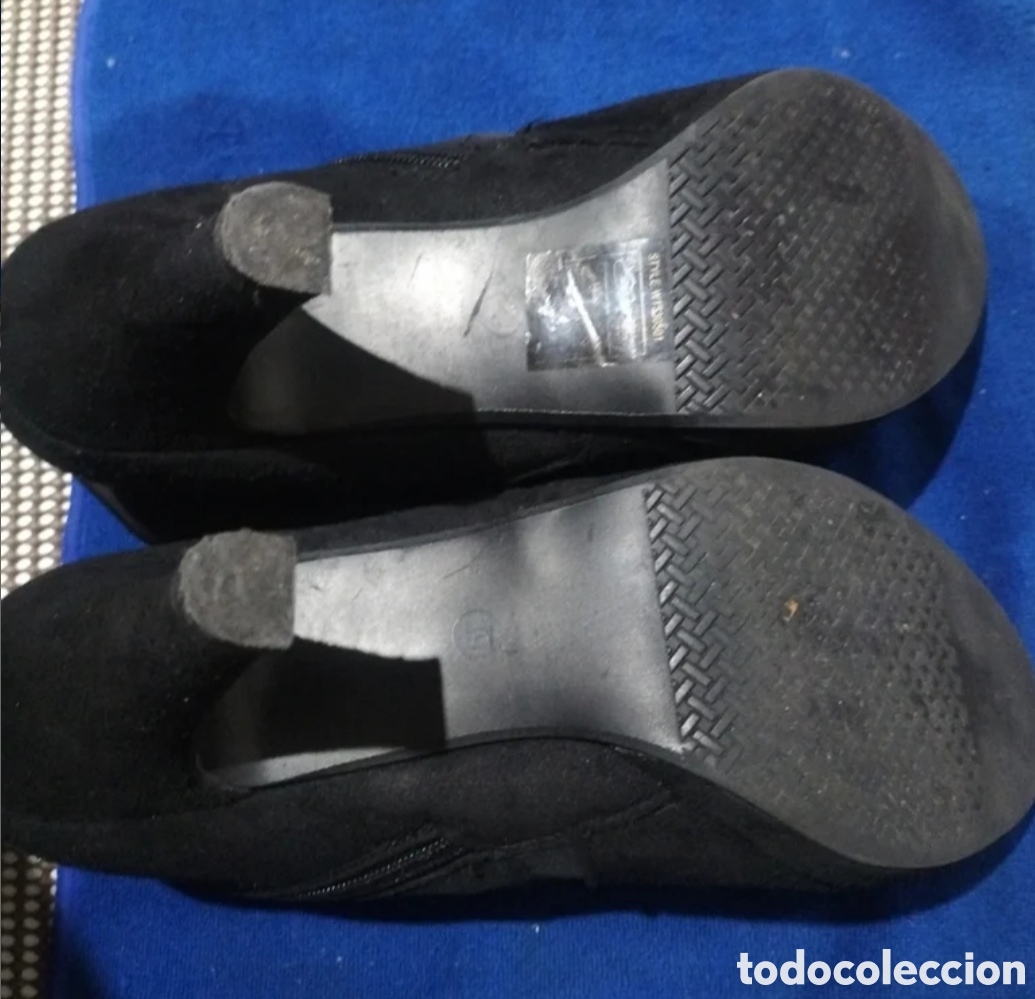 Vintage: Botines de mujer en piel, color negro. - Foto 8