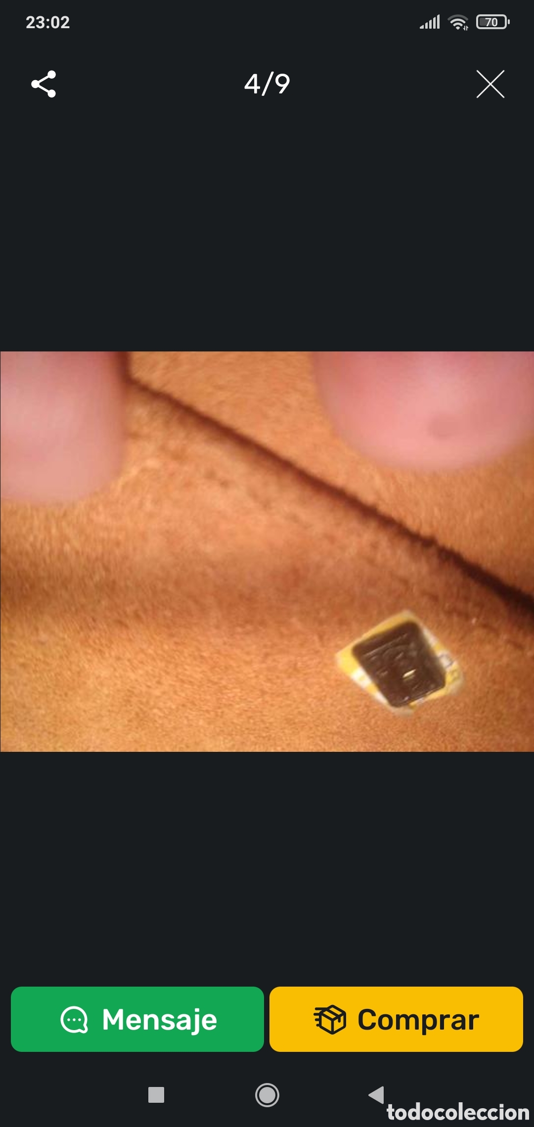Vintage: Bolso de mano de piel - Foto 5