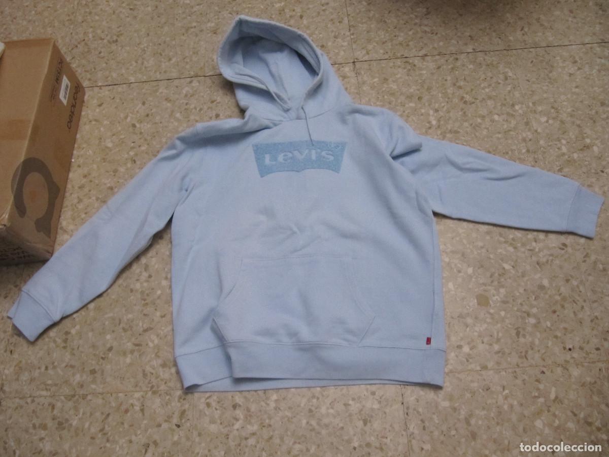Vintage: SUDADERA CELESTE VINTAGE LEVIS TALLA L - Foto 1
