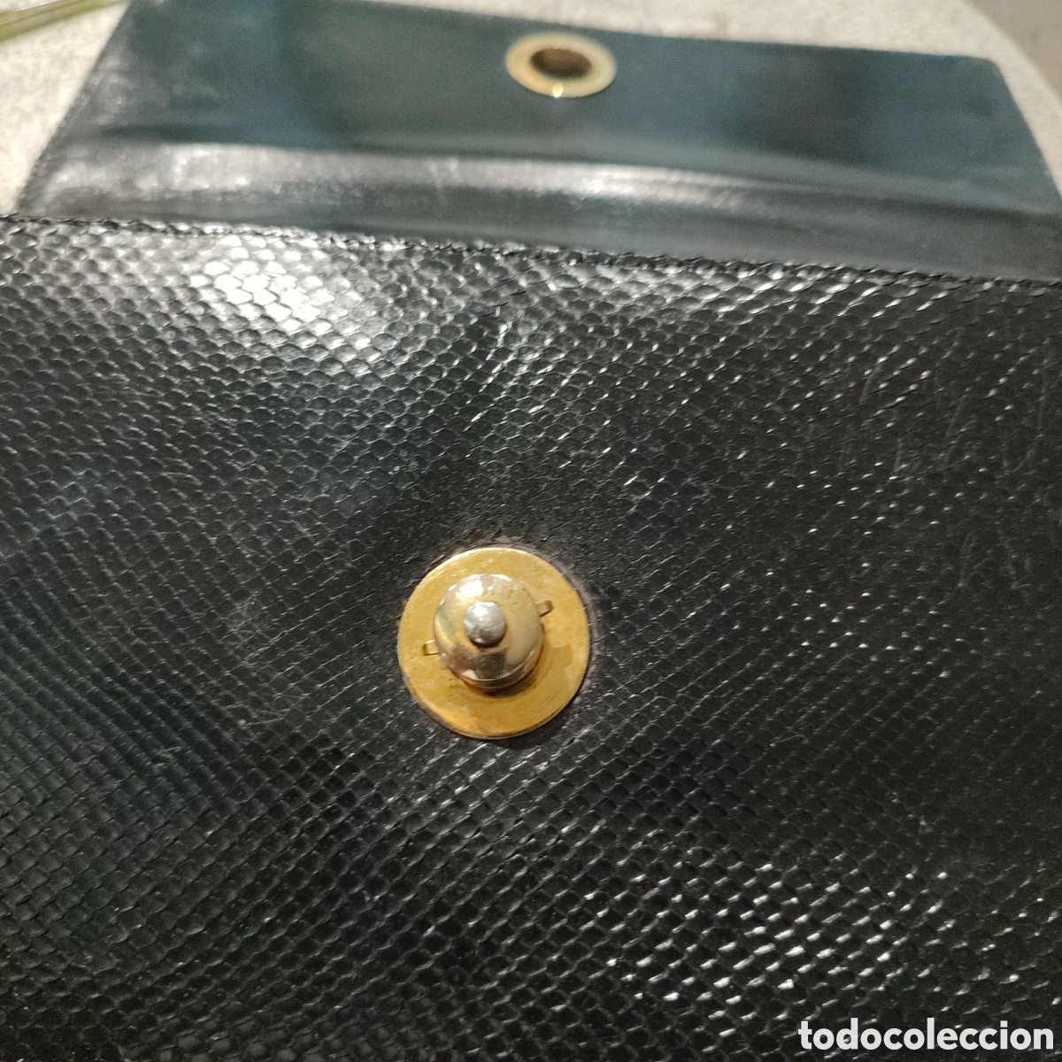 Vintage: Bolso piton negro vintage - Foto 3