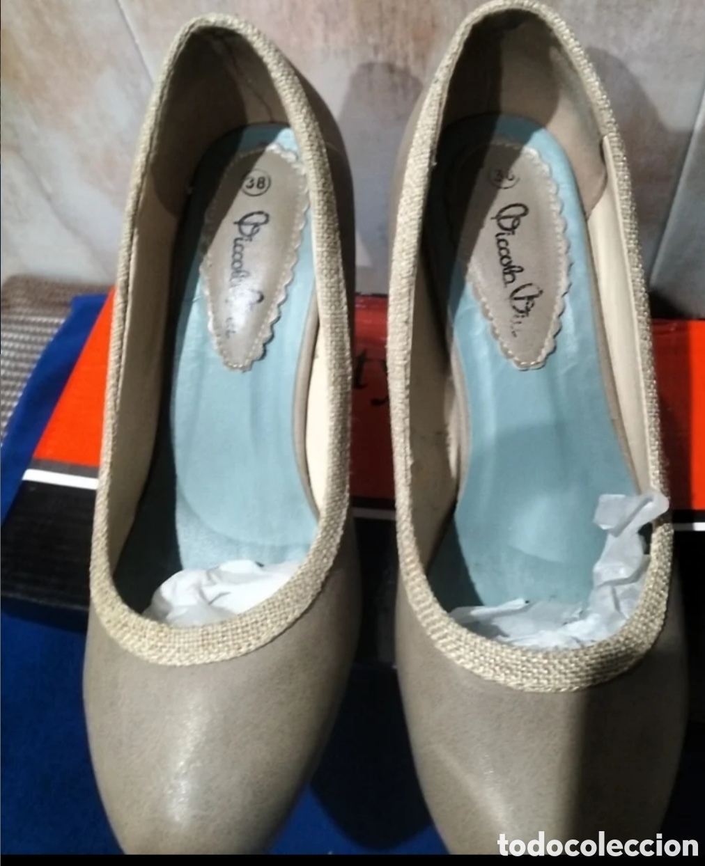 Vintage: Zapatos de tac&oacute;n alto de mujer. - Foto 2