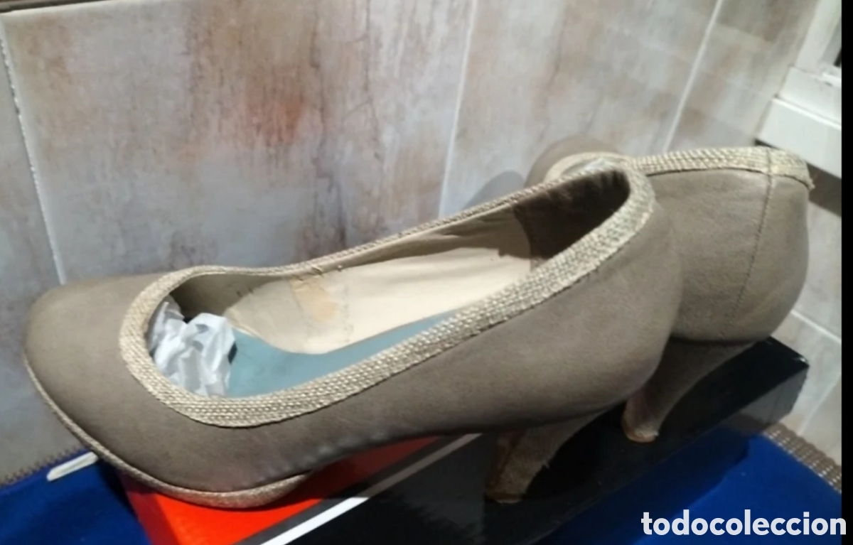 Vintage: Zapatos de tac&oacute;n alto de mujer. - Foto 5