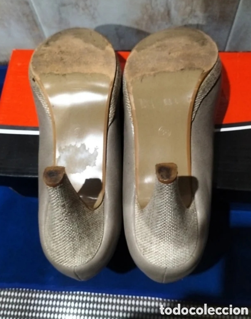 Vintage: Zapatos de tac&oacute;n alto de mujer. - Foto 6