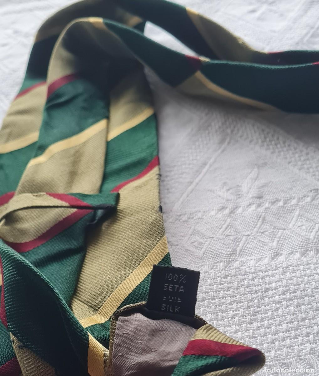 Vintage: Corbata vintage 100% seda Made In ITALY - Foto 4