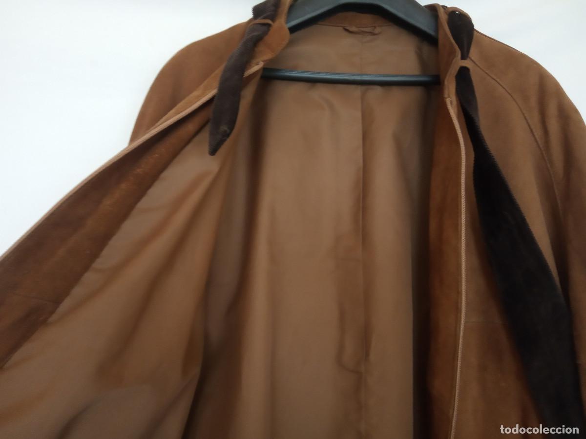Vintage: Cazadora vintage de ante marr&oacute;n - Foto 5