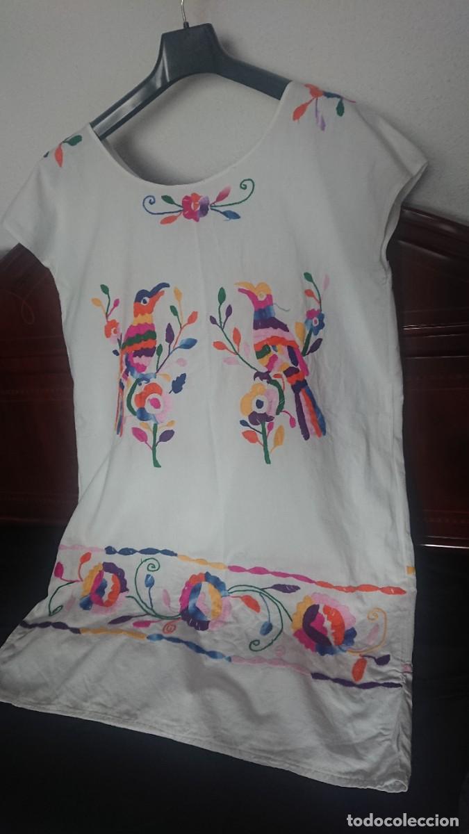 Vintage: Antiguo vestido, algod&oacute;n y bordado - Foto 2