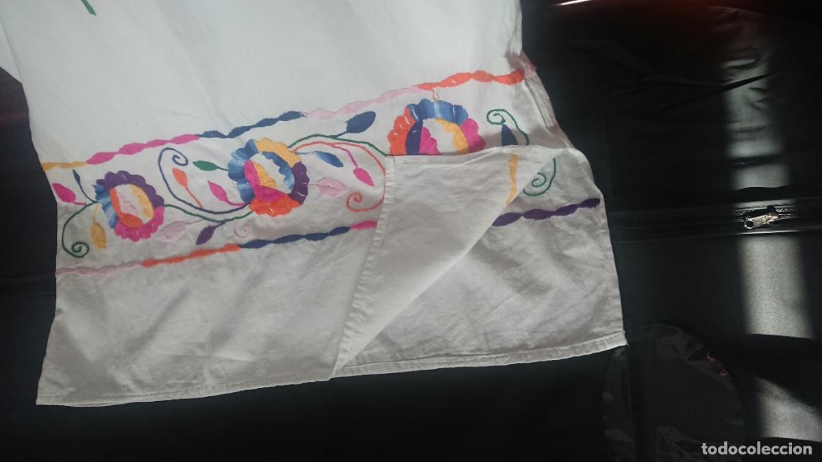 Vintage: Antiguo vestido, algod&oacute;n y bordado - Foto 7