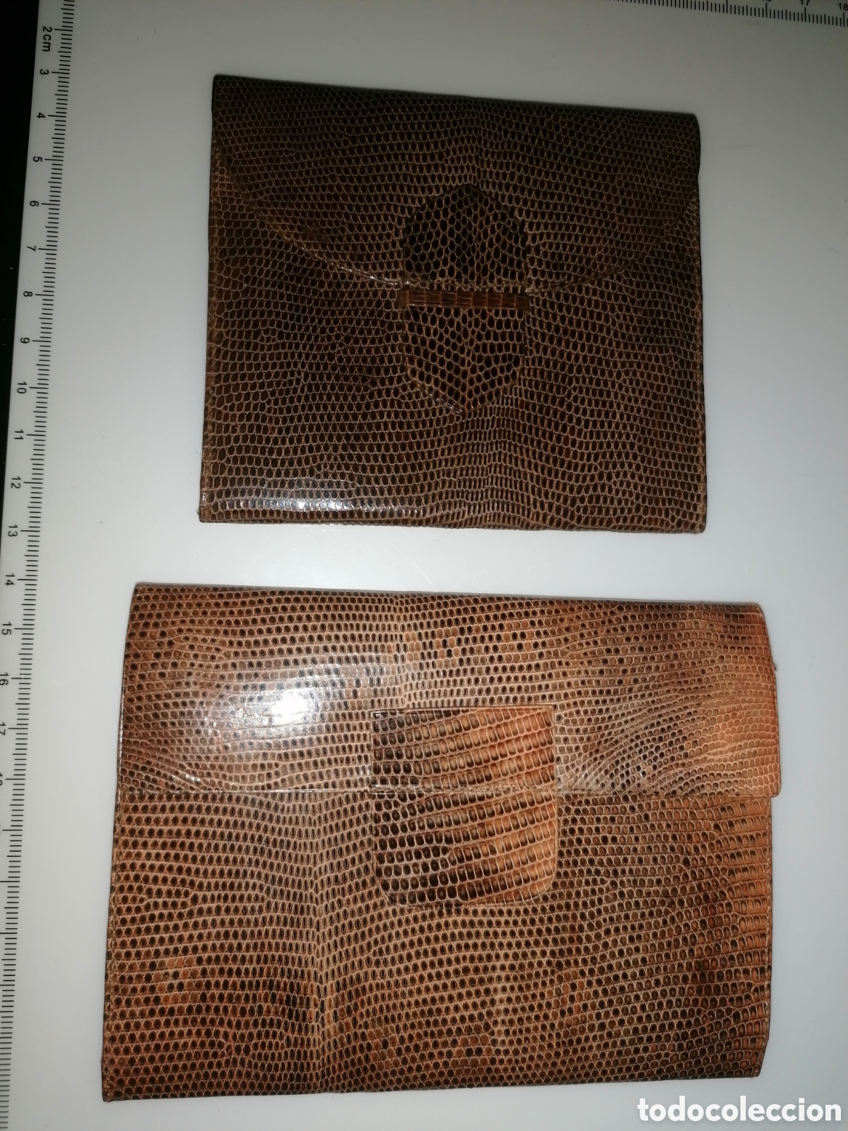 Vintage: Dos antiguas carteras de piel - Foto 1