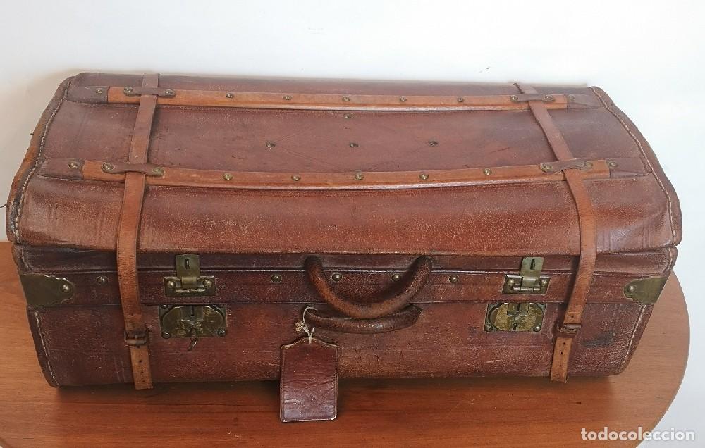 Vintage: Maleta Antigua de Piel - Foto 2