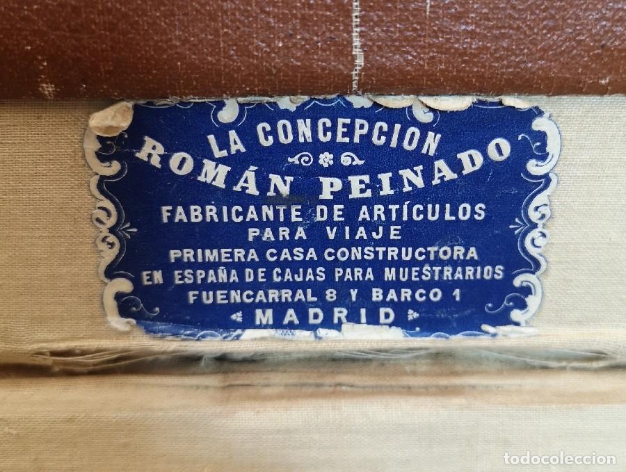 Vintage: Maleta Antigua de Piel - Foto 8