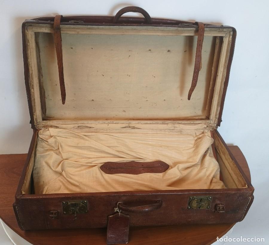 Vintage: Maleta Antigua de Piel - Foto 9