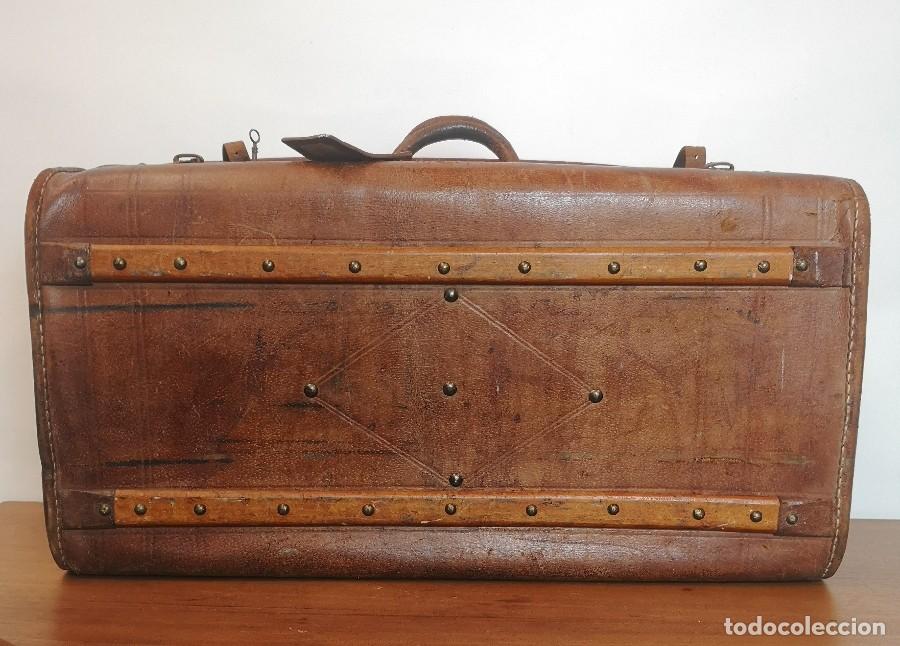 Vintage: Maleta Antigua de Piel - Foto 12