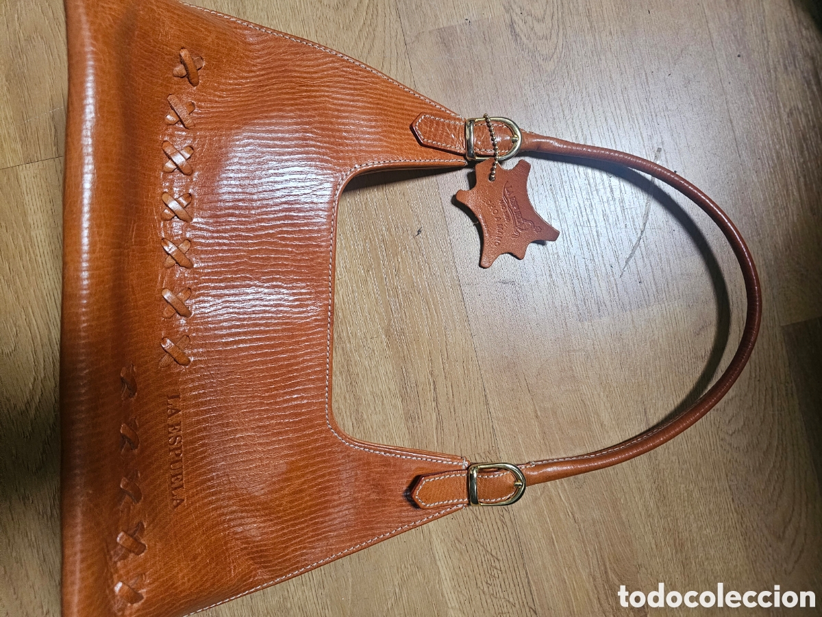 Vintage: Bolso piel hecho a mano - Foto 3