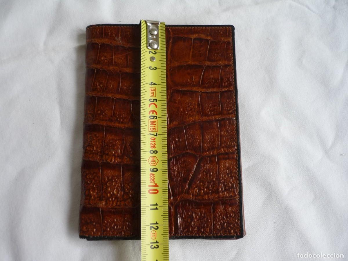 Vintage: Antigua cartera de piel de cocodrilo - Foto 7