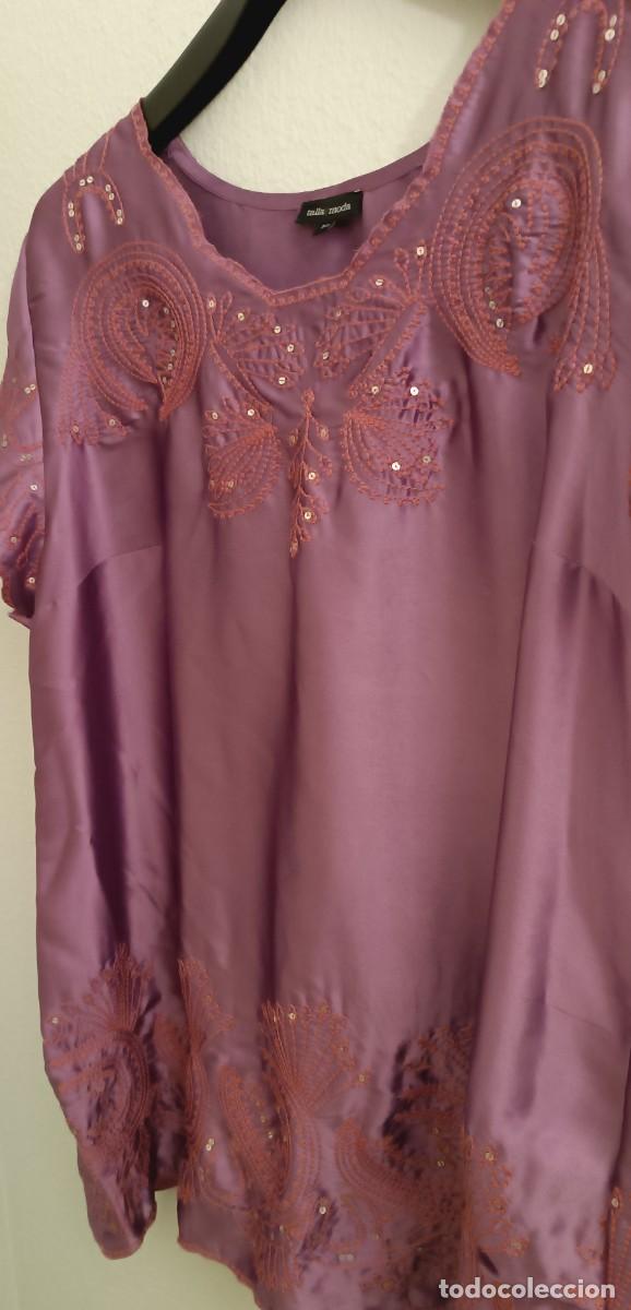 Vintage: Blus&oacute;n de fiesta &rdquo;Talla y Moda&rdquo;. Talla 54. - Foto 2