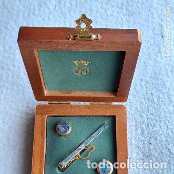 Vintage: Conjunto de Gemelos y Pasador de Corbata + Estuche de madera. - Foto 1