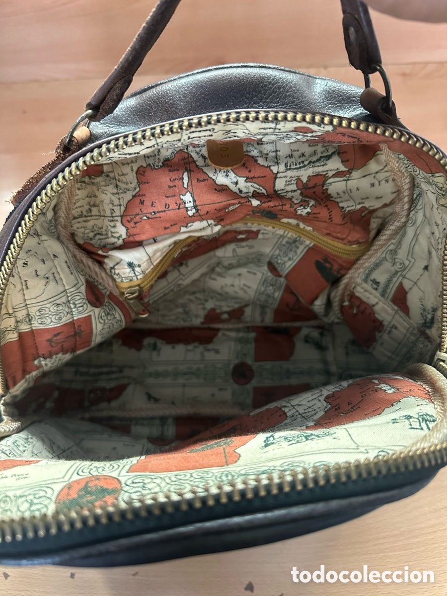 Vintage: Mochila de cuero Panam&aacute; - Foto 3