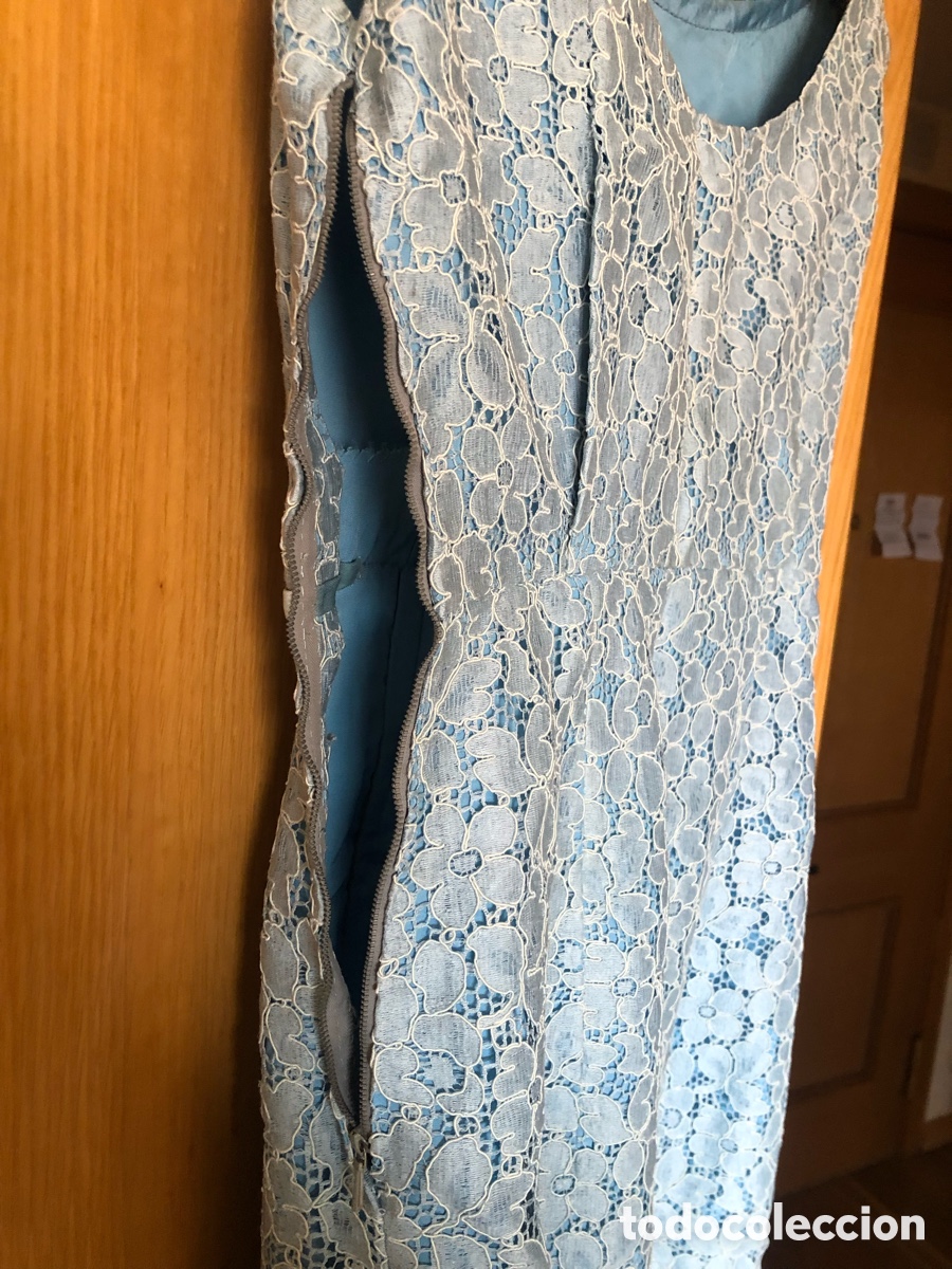 Vintage: Vestido azul a&ntilde;os 60. ASM - Foto 4