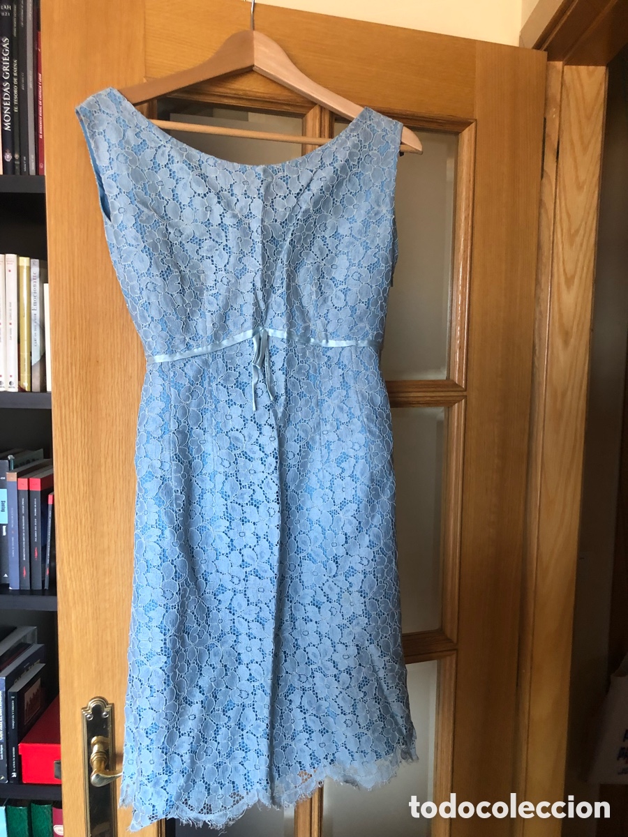 Vintage: Vestido azul a&ntilde;os 60. ASM - Foto 1