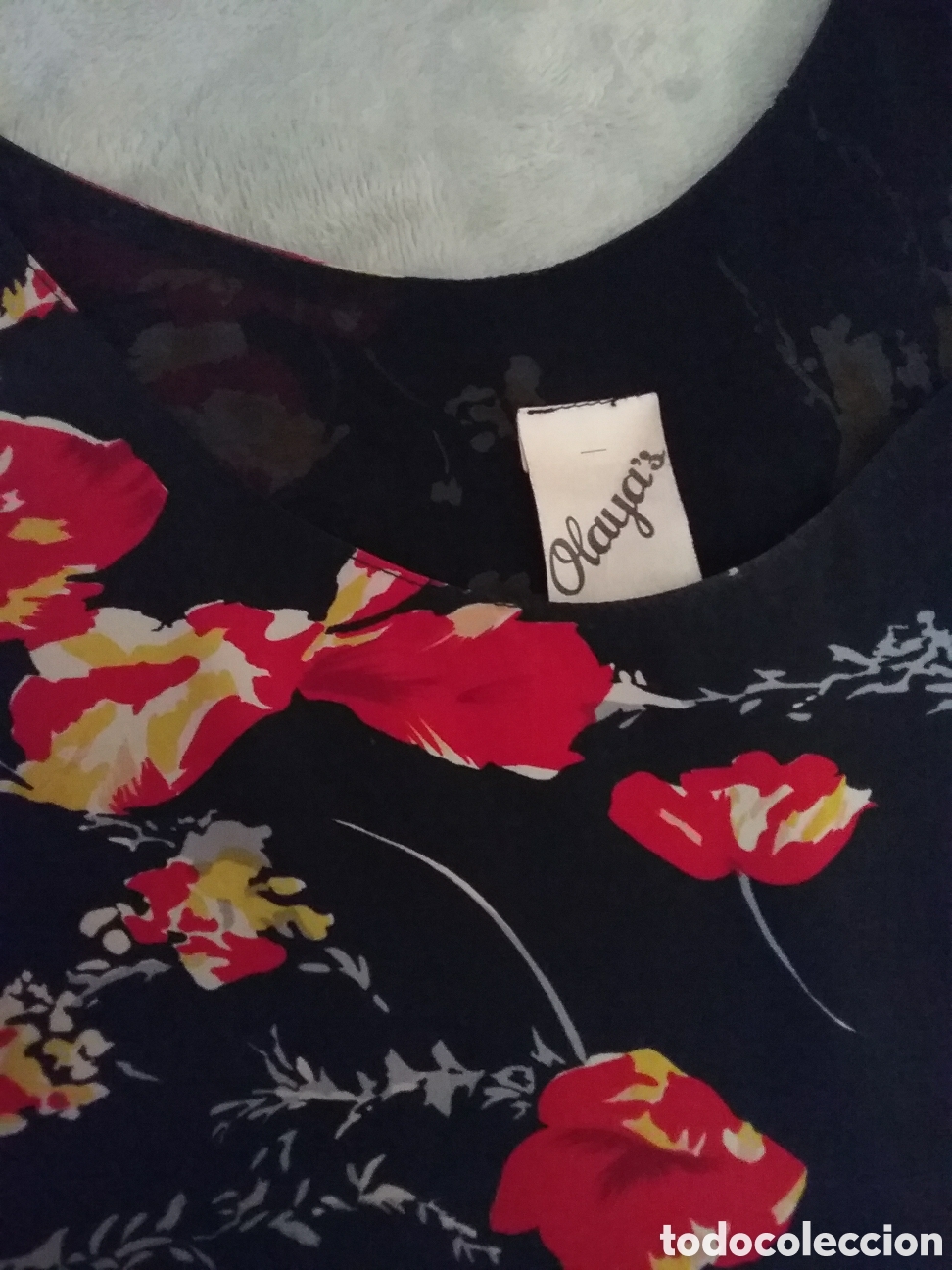 Vintage: VESTIDO. DE LA MARCA OLAYAS. T.42 - Foto 3