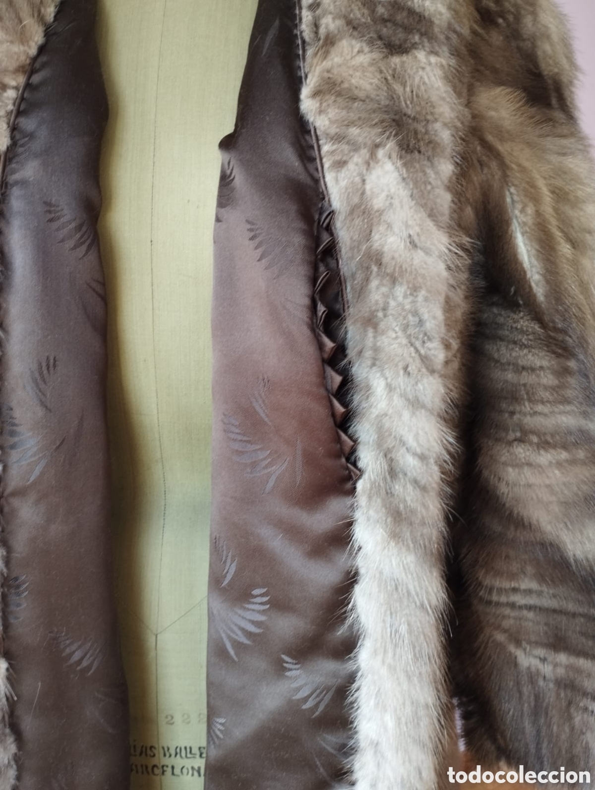 Vintage: Abrigo bison gris topo elegante - Foto 5