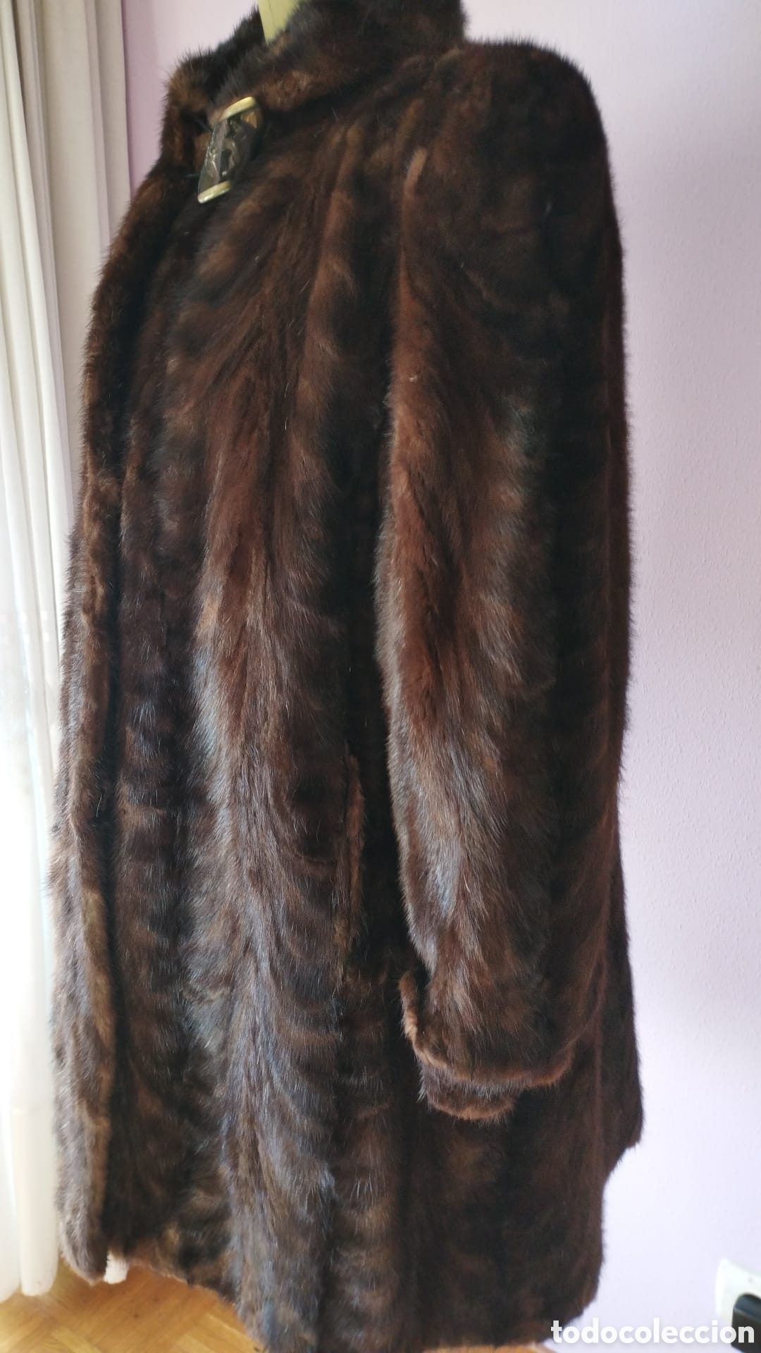 Vintage: Abrigo bison marron rojizo muy elegante - Foto 6
