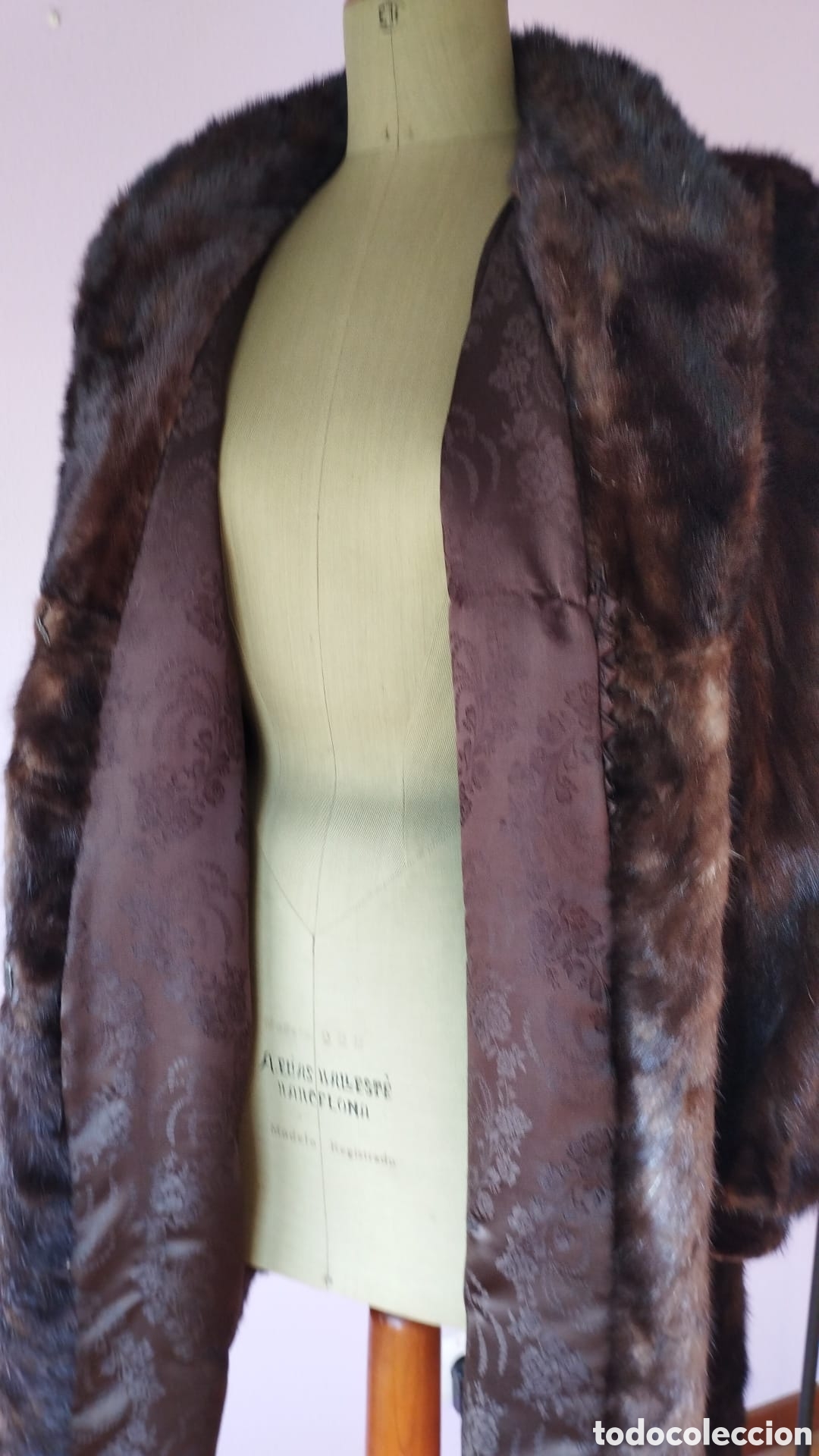 Vintage: Abrigo bison marron rojizo muy elegante - Foto 9