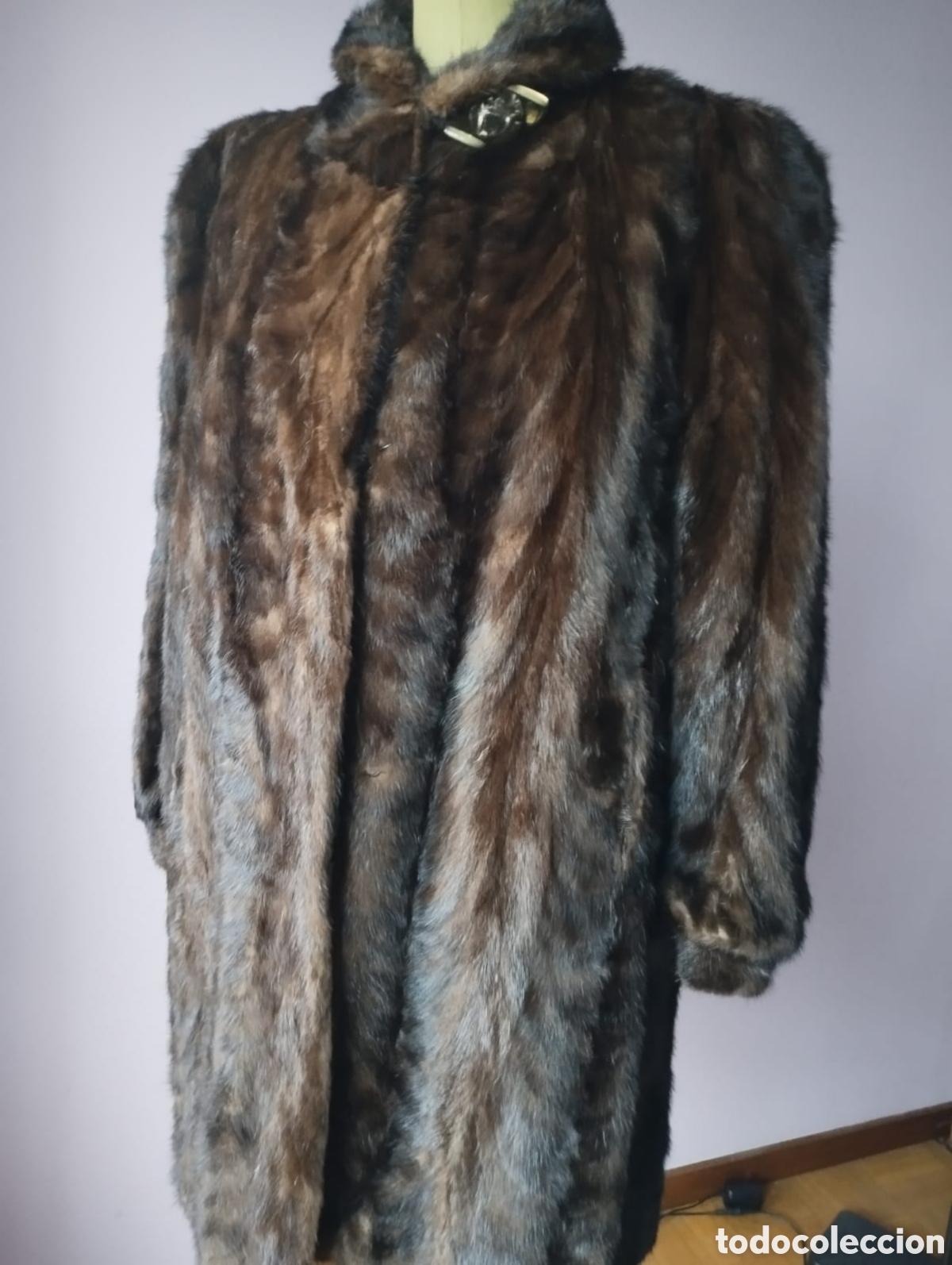 Vintage: Abrigo bison marron rojizo muy elegante - Foto 10