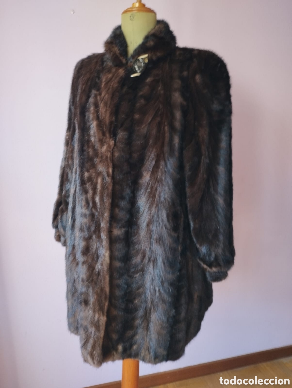 Vintage: Abrigo bison marron rojizo muy elegante - Foto 1