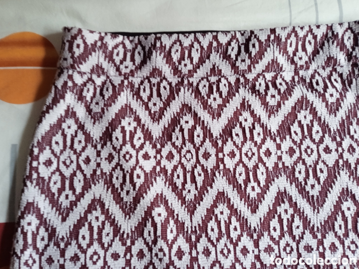 Vintage: Falda Mujer Esmara Talla L granate y blanco - Foto 2