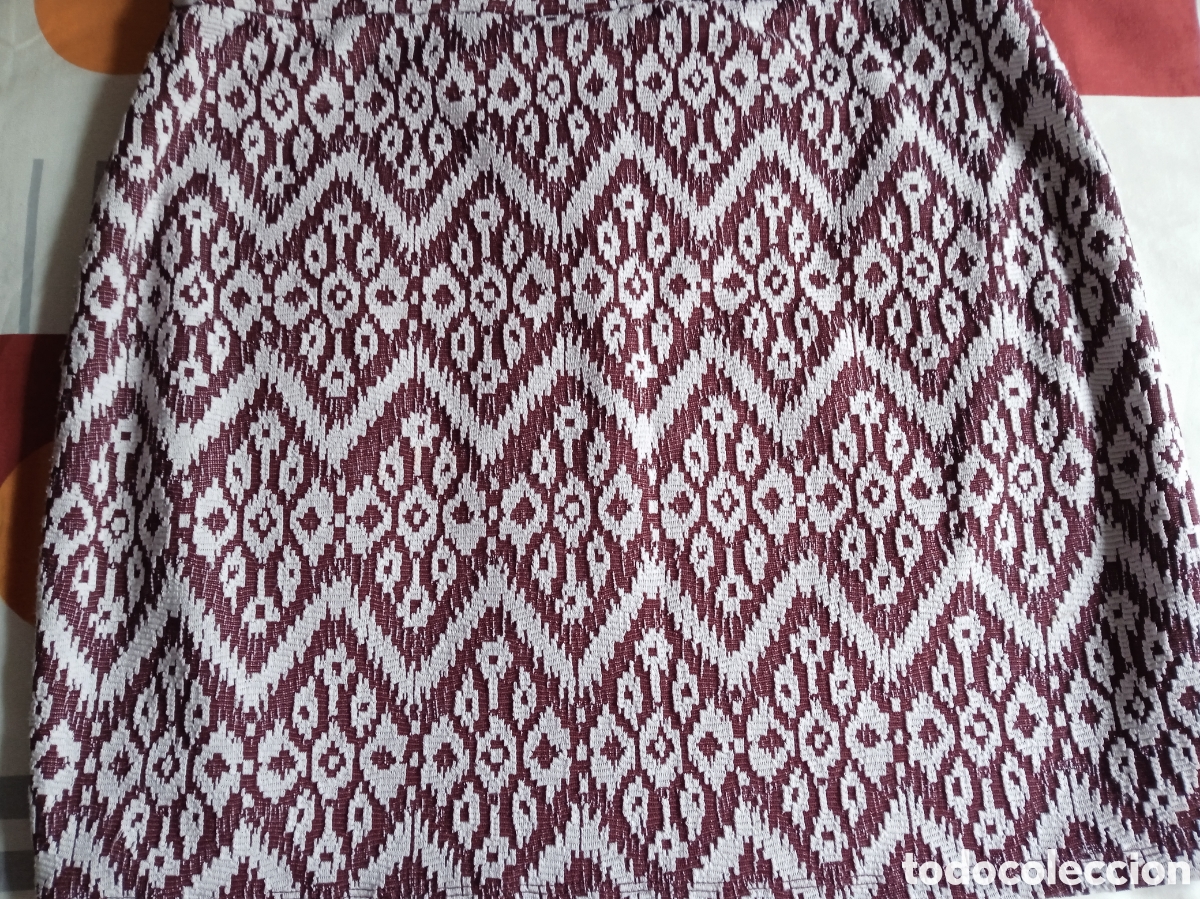 Vintage: Falda Mujer Esmara Talla L granate y blanco - Foto 7