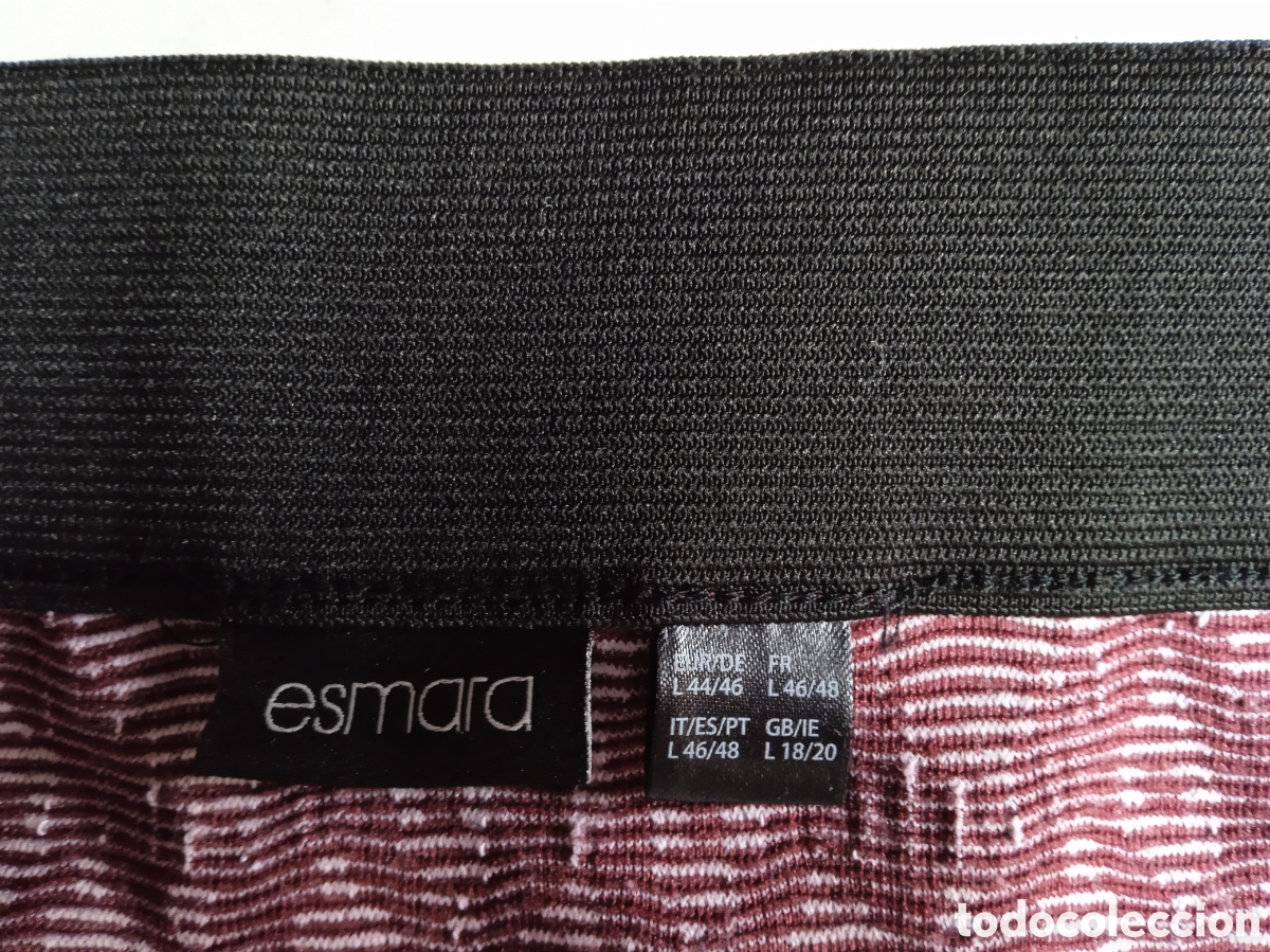 Vintage: Falda Mujer Esmara Talla L granate y blanco - Foto 8