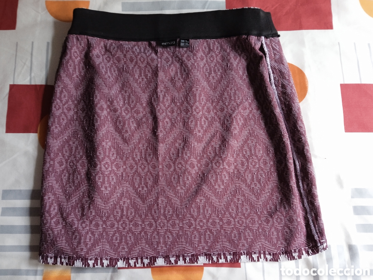 Vintage: Falda Mujer Esmara Talla L granate y blanco - Foto 10