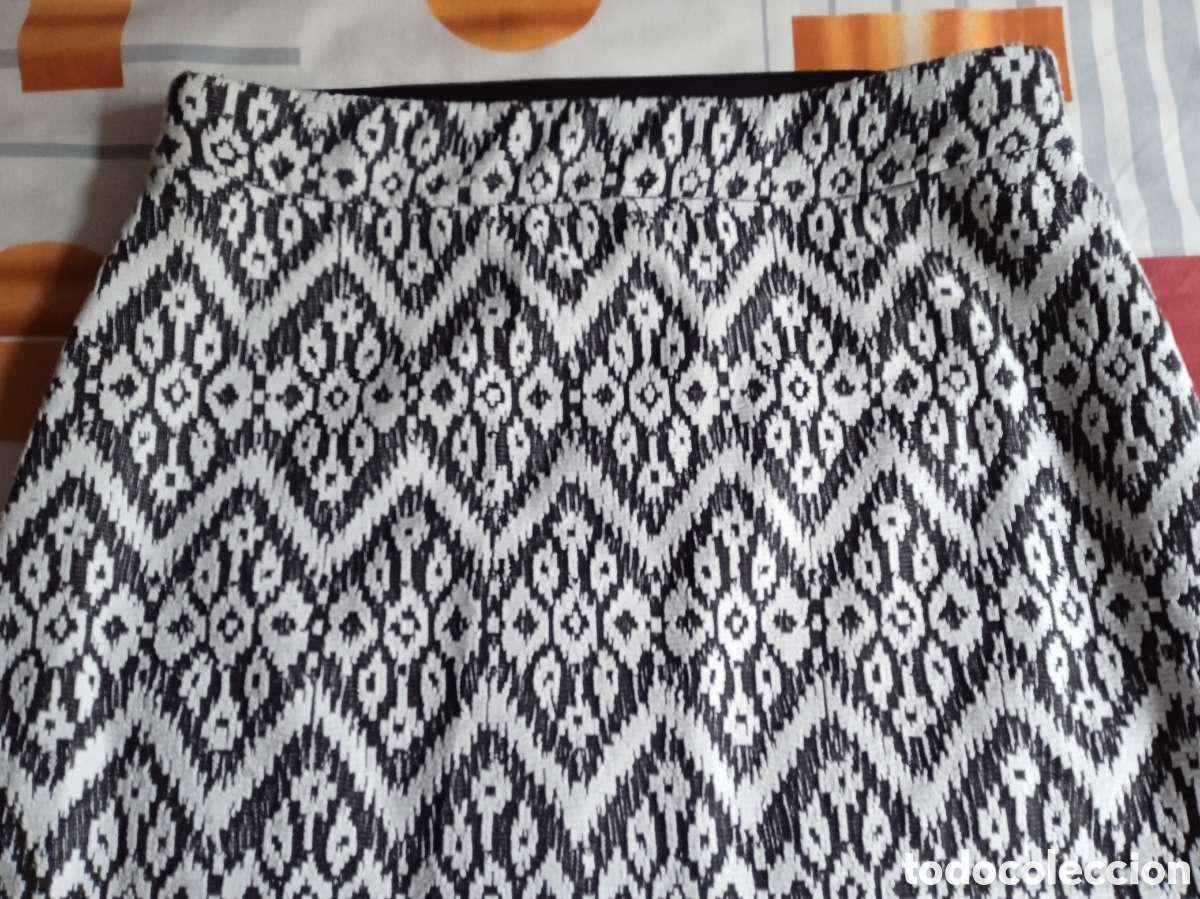 Vintage: Falda Mujer Esmara Talla L blanco y negro - Foto 3