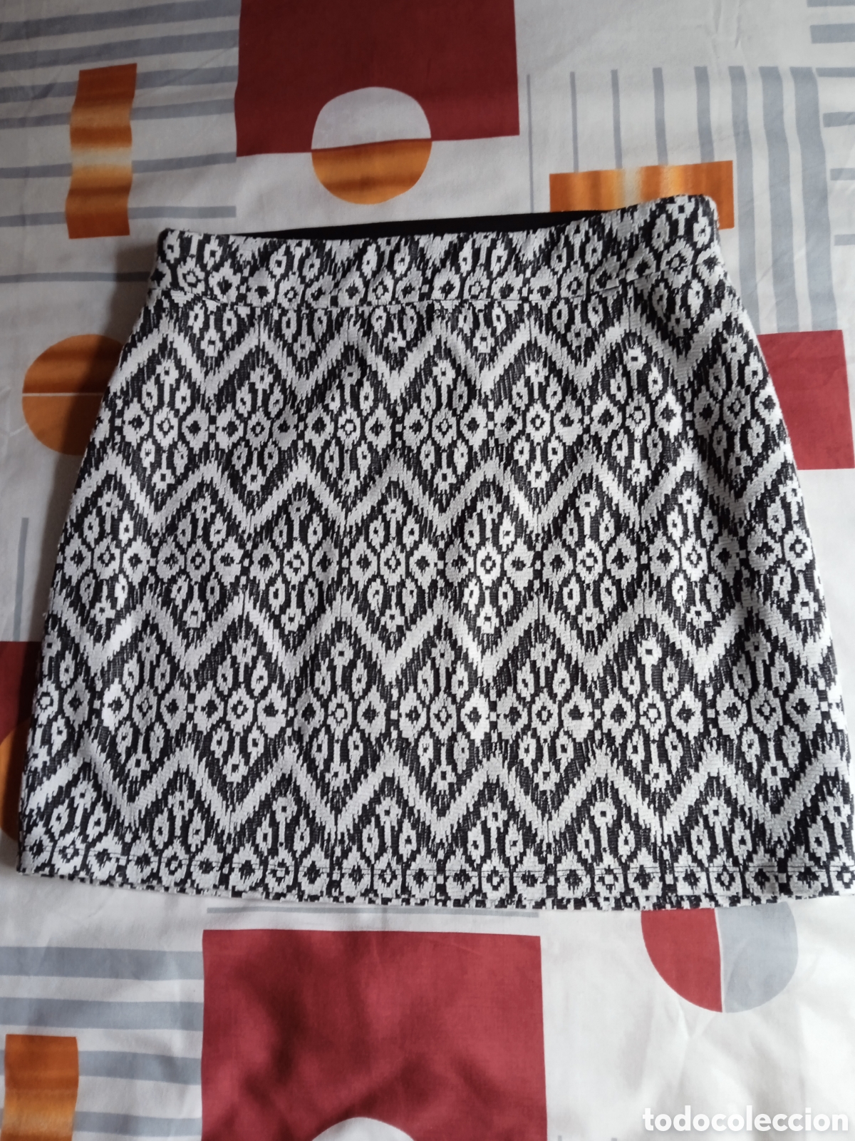 Vintage: Falda Mujer Esmara Talla L blanco y negro - Foto 6