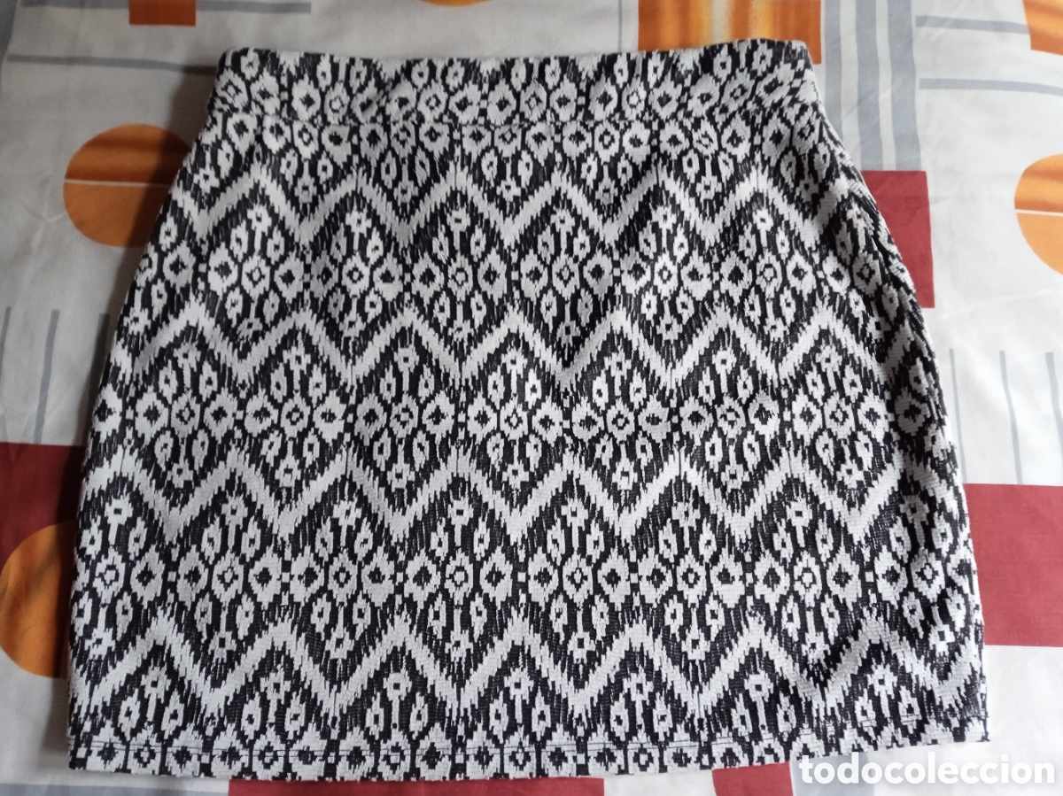 Vintage: Falda Mujer Esmara Talla L blanco y negro - Foto 8