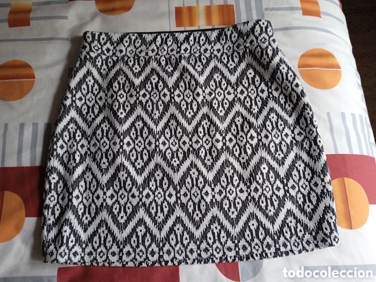 Vintage: Falda Mujer Esmara Talla L blanco y negro - Foto 1