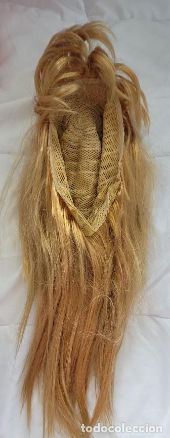Vintage: Peluca rubia lisa con flequillo - Foto 3