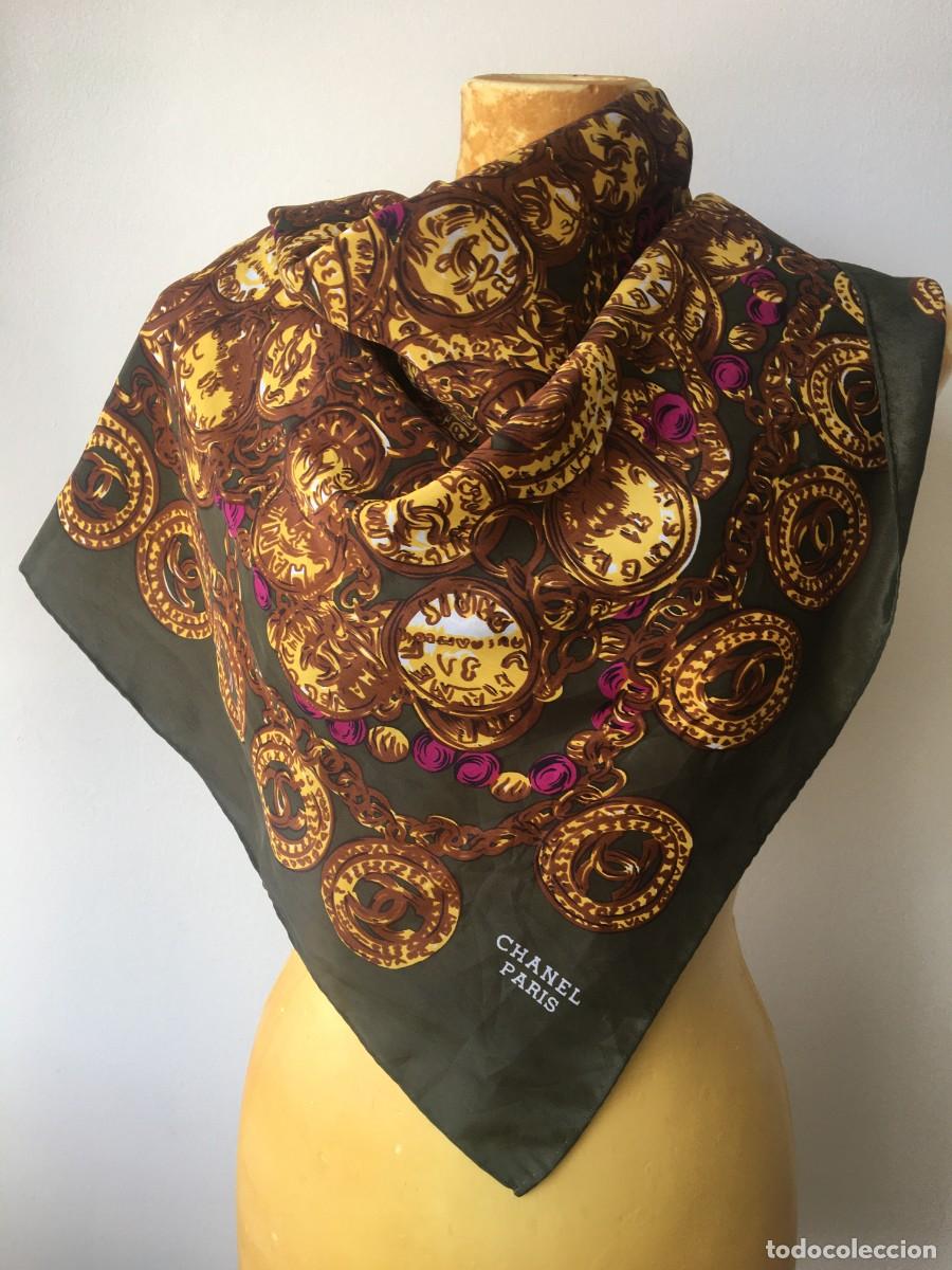 Vintage: Chanel pa&ntilde;uelo de seda - Foto 1