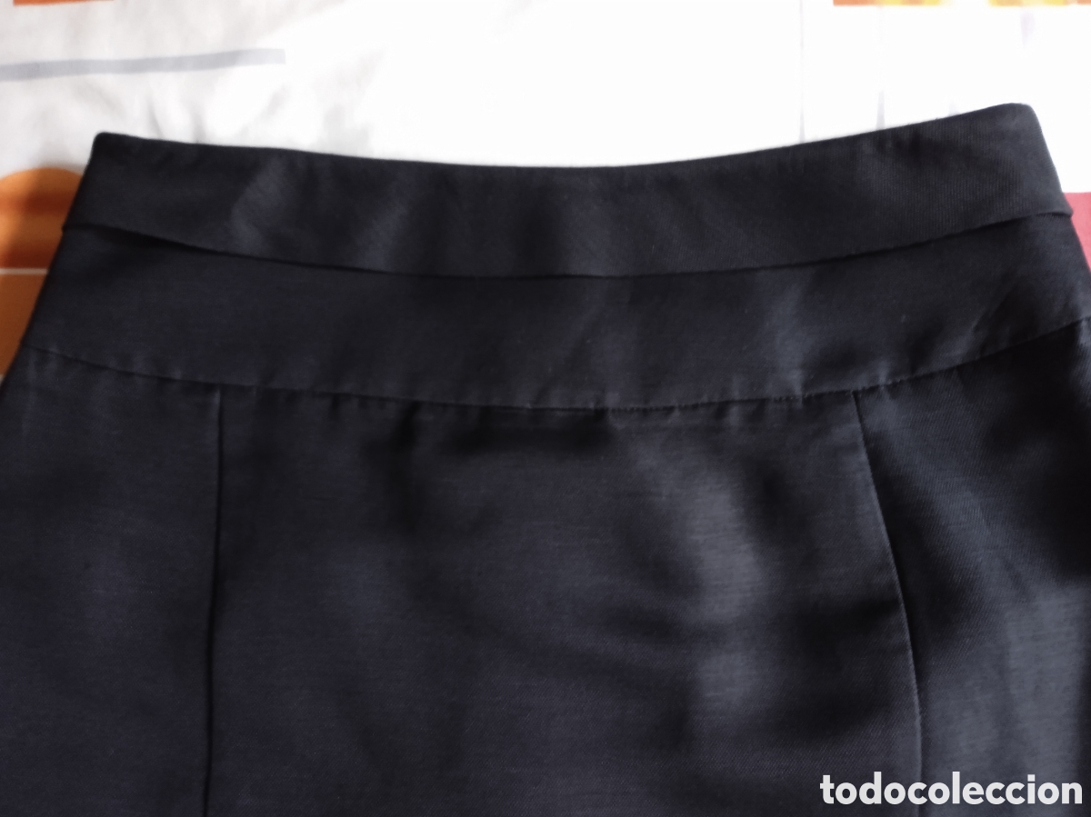 Vintage: Falda Mujer negra ,T 42 .AMITIE. - Foto 2