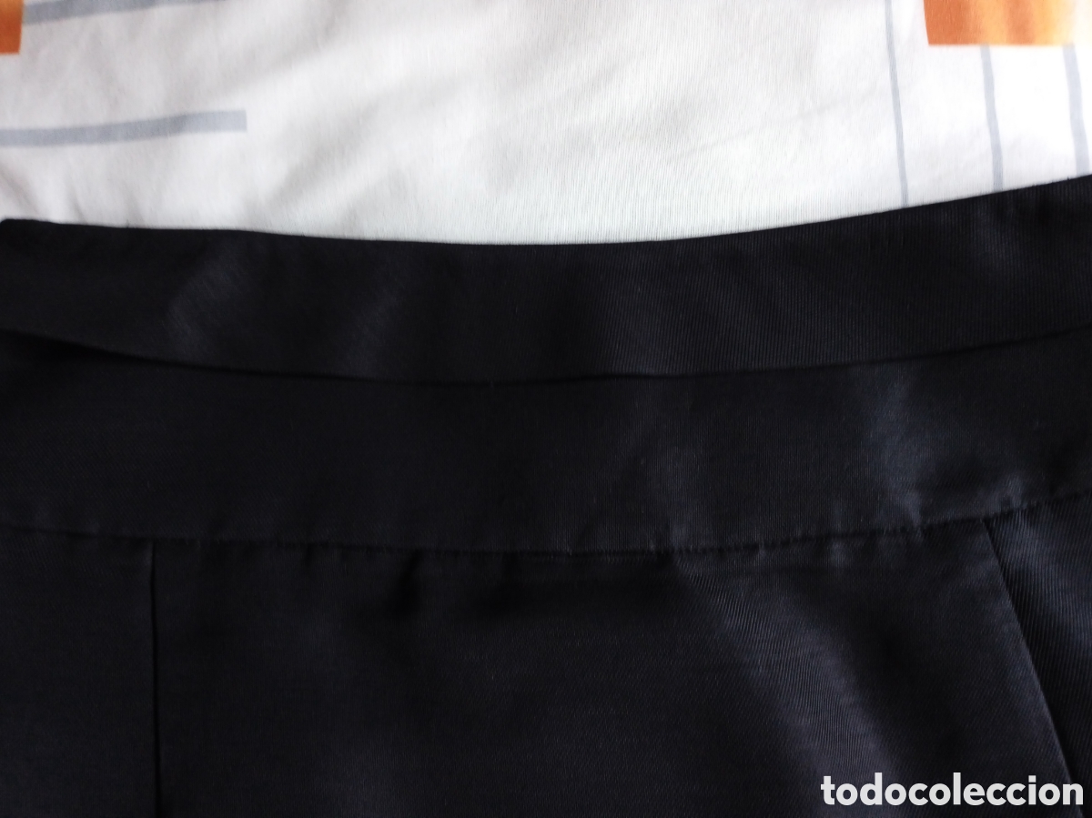 Vintage: Falda Mujer negra ,T 42 .AMITIE. - Foto 3