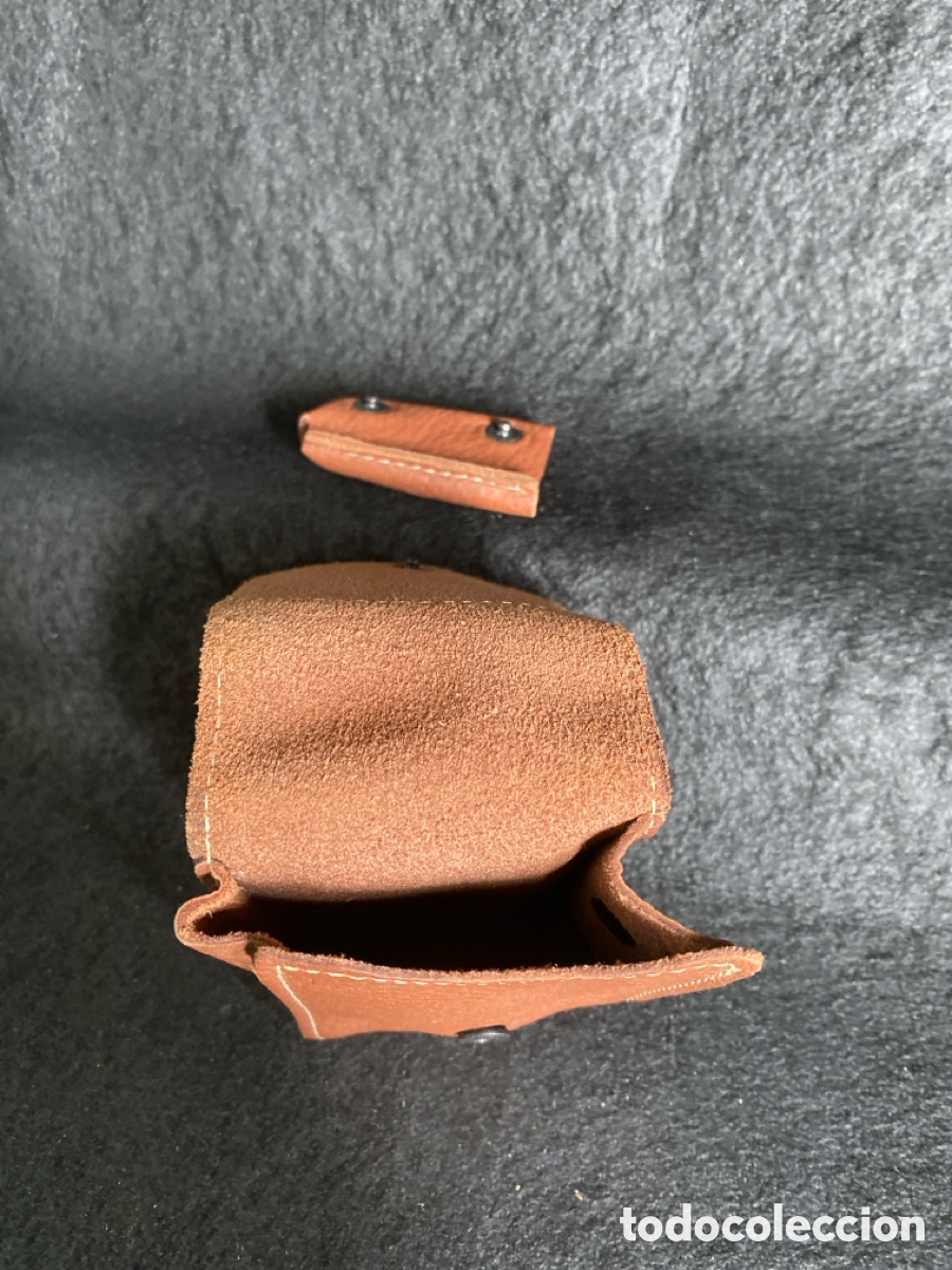 Vintage: Pitillera de piel con mechero - Foto 4