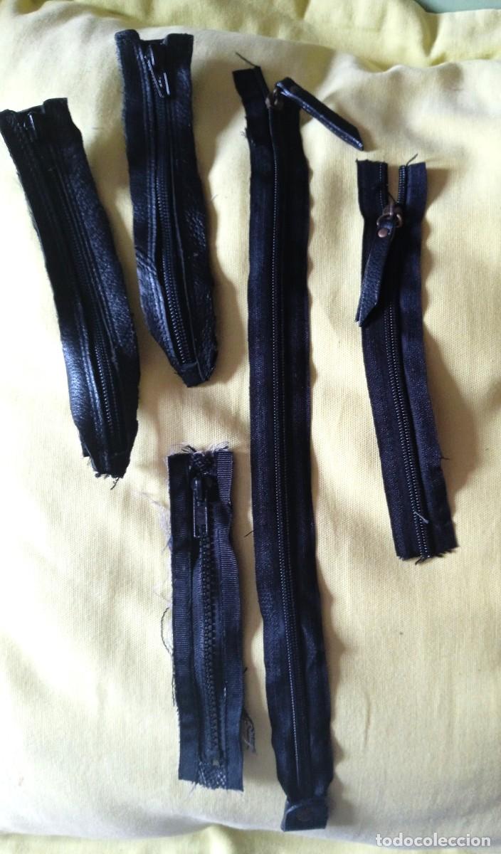 Vintage: LOTE 5 CREMALLERAS NEGRAS - Foto 1
