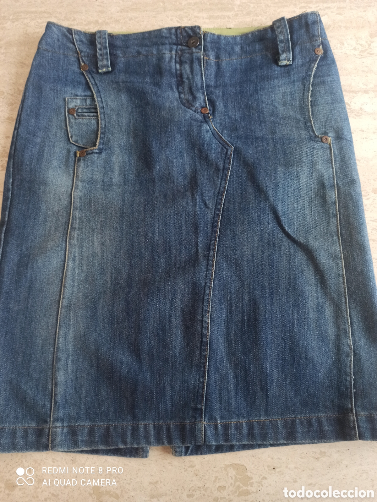 Vintage: Falda tejana Mango Jeans. Impecable - Foto 4