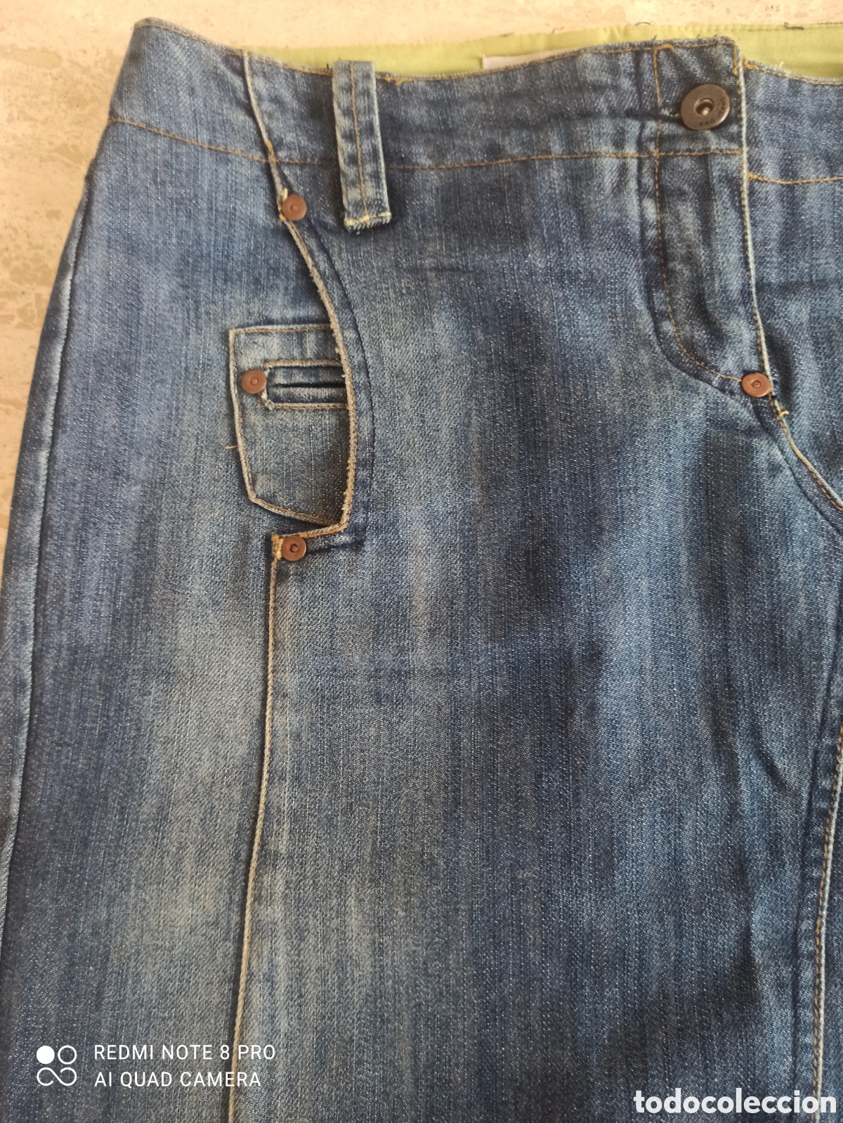 Vintage: Falda tejana Mango Jeans. Impecable - Foto 8