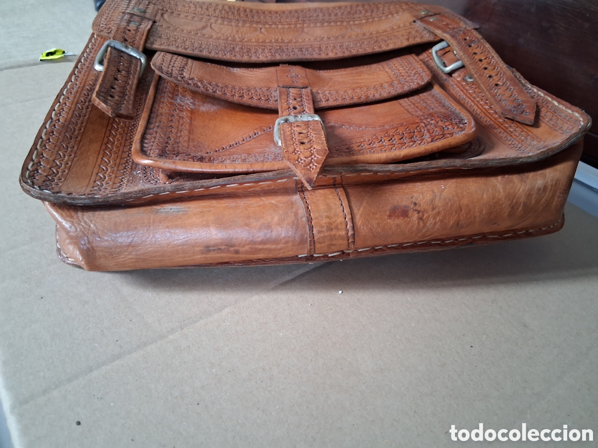 Vintage: Bolso de cuero repujado - Foto 7