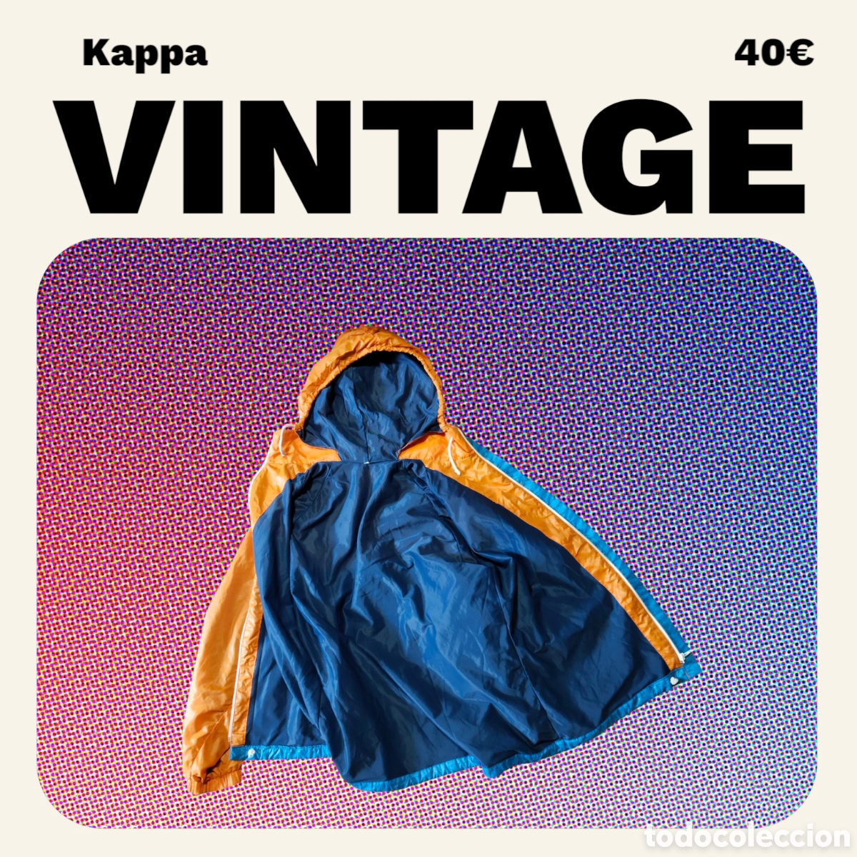 Vintage: Chubasquero Vintage Kappa. - Foto 3