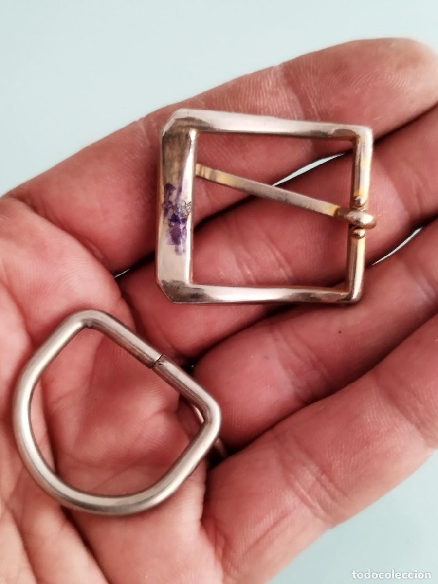 Vintage: Dos antiguas hebillas de cintur&oacute;n. - Foto 4