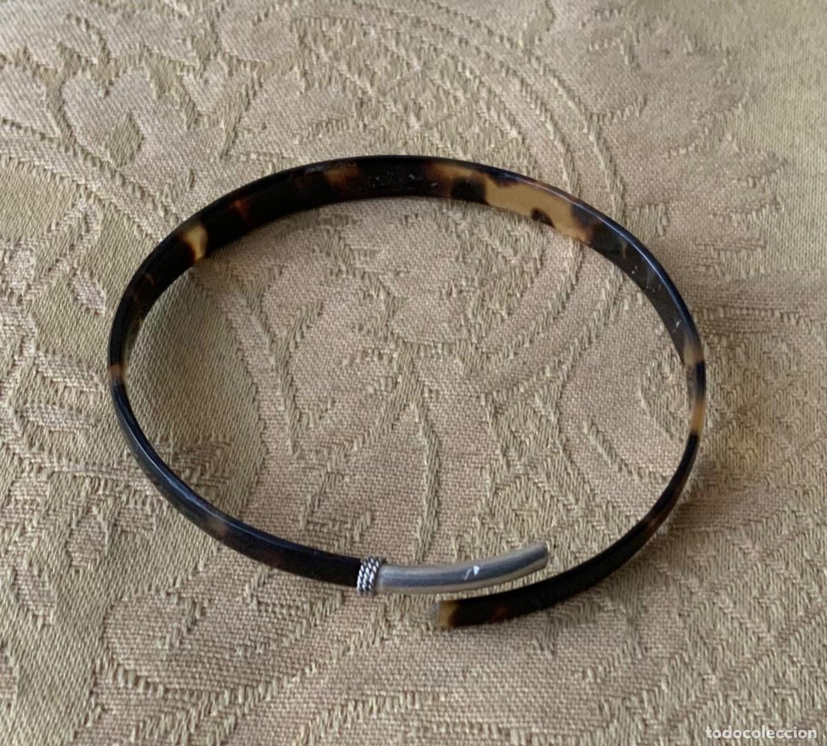 Vintage: ANTIGUA PULSERA CAREY Y PLATA - Foto 1