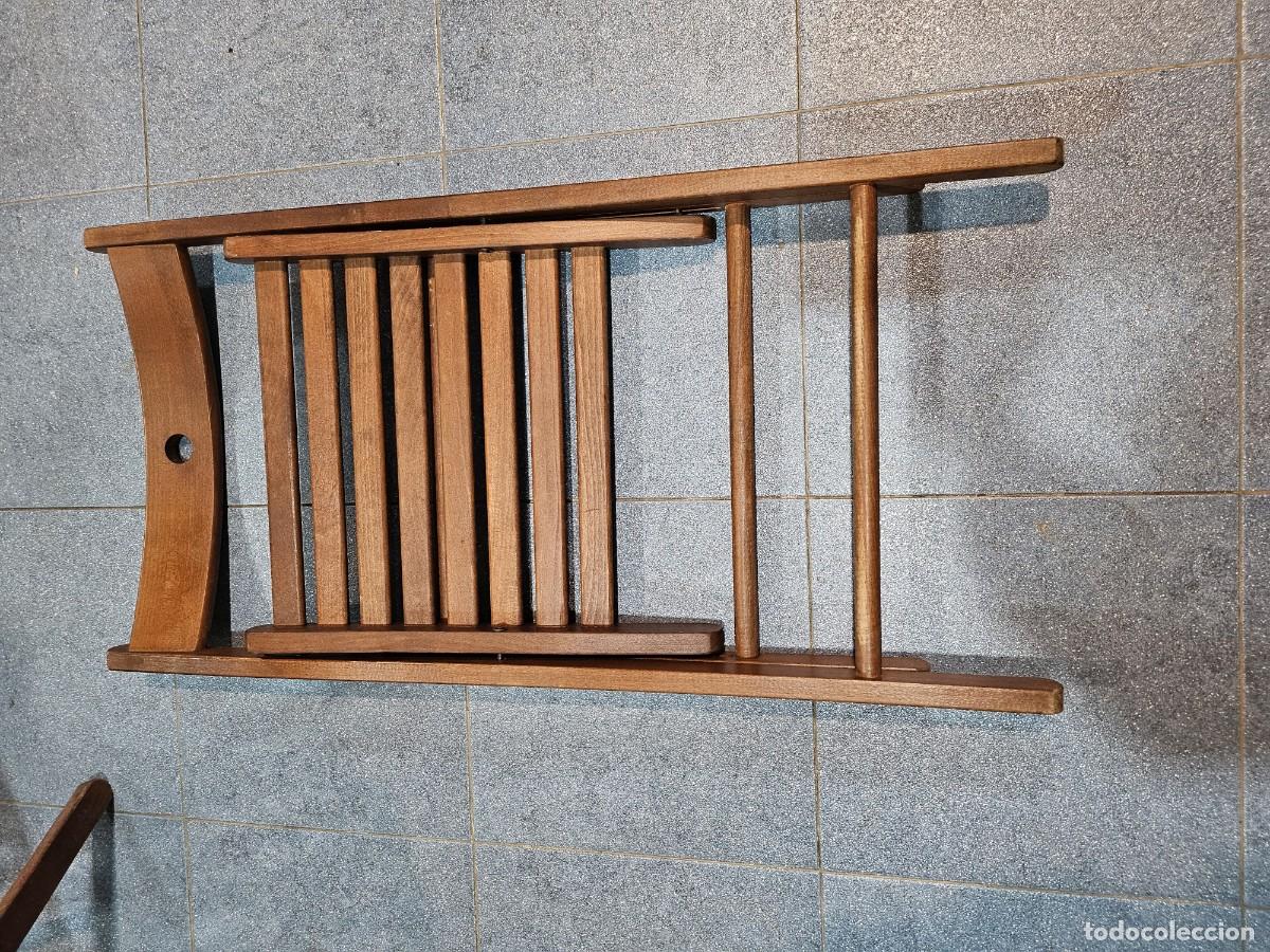Vintage: silla pegable de madera - Foto 5